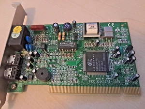 Conexant RS56PCI-S Data Fax Communication Modem Karte RJ11 Phone Micro Speaker - Zdjęcie 1 z 3