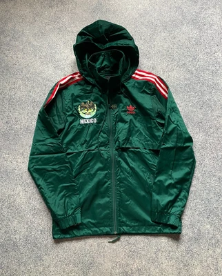 Mexico Adidas Originals Vintage Track Jacket Rain Green Nylon Training Size M - Image 1 of 4