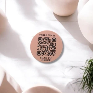 Acryl QR Scan auf Bestellung Schild - UV gedruckt kontaktlos Bestelldisplay - Bild 1 von 6