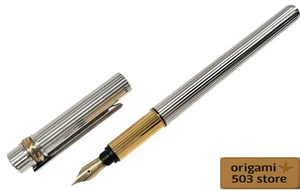 Vintage 1980s Cartier Trinity Fountain Pen – 18K Fine (F) Nib, Super Rare, Boxed - Picture 1 of 19