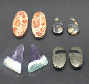 lot 134.75 cts multi gemstones natural stone pair loose stone handmade gemstones - Picture 1 of 5