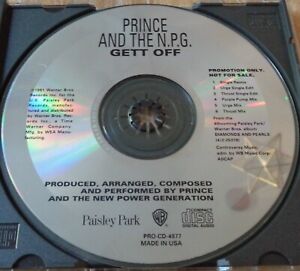 PRINCE - Gett off - US 6 Version promo only CD
