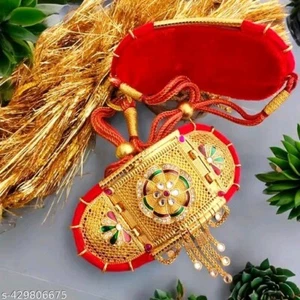 Indian Gold Plated Bajuband Rajputi Beautiful Jewelry Meenakari Designer Armlet - Picture 1 of 3