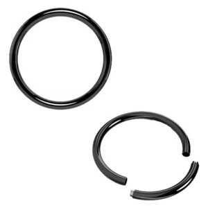 Segmentring Schwarz Titan Klemmring 1,2 - 4 mm für Brustwarze Intim Lippe Ohr - Bild 1 von 1