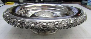 Obstschale mit Fuß - versilbert - 1850-1871 - R Gleason & Sons - Repousse - Bild 1 von 9