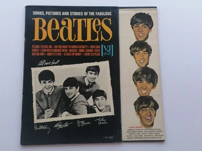 SONGS PICTURES & STORIES OF  THE BEATLES  1964 USA   VEE JAY LP 7 - Image 1 of 4