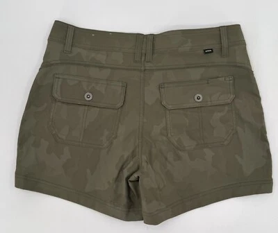Pantalones Cortos PrAna Para Mujer 10 Verde Camuflaje Ajuste Estándar Bolsillos de tiro medio Exterior Foto 1 de 4