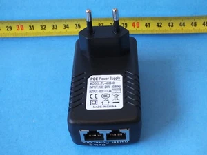 POE Power supply, Input 100-240A AC, Output 48V 0,4A, EU Wall Plug,TL-480040 - Picture 1 of 8