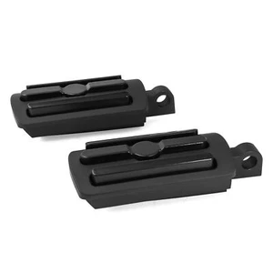 2x Black Foot Pegs (L&R) For Harley Davidson VRSCD VRSCD Night Rod 2006-2008 - Picture 1 of 6
