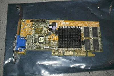 ASUS AGP-V7100  Nvidia GeForce 2 MX 200  32 MB Video Graphics  AGP card - Image 1 of 3