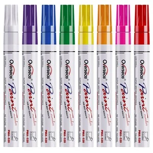 Overseas Paint Markers Pens - 8 Colors Permanent Markers Medium Tip Quick Dry... - Picture 1 of 7