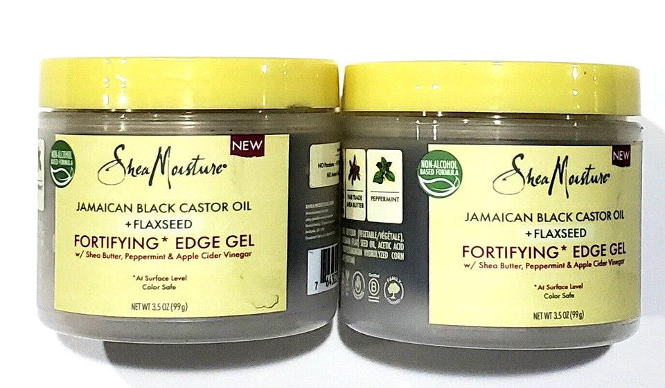 2 Pack Shea Moisture Jamaican Black Castor Oil Flaxseed Fortifying Edge Gel... - Image 1 of 1