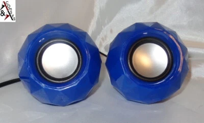 600W casse altoparlanti mini altoparlanti USB PC laptop MP3 MP4 portatile blu #MU - Immagine 1 di 4