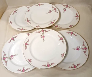 (4) Heinrich H & Co Selb Bavaria Roselinda Dinner Plates 9.75" - Picture 1 of 3