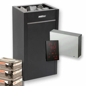 HARVIA Virta Saunaofen Standmodell 6,8 / 9 kW schwarz + Steuerung Xenio CX170 - Bild 1 von 8