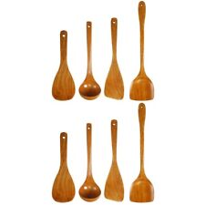 2 Sets Wooden Spoon Wok Household Tools Cooking Utensil Kit