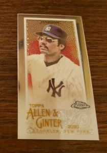 2020 Topps Chrome Allen Ginter #109 Reggie Jackson Mini New York Yankees - Picture 1 of 2