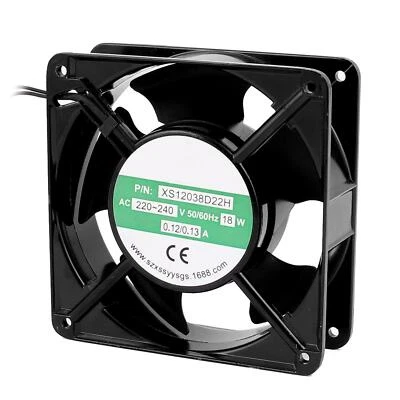 AC 220V-240V 0.12-0.13A 120mmx120mmx38mm 5 Vanes Ball Bearing Cooling Cooler Fan - Image 1 of 4