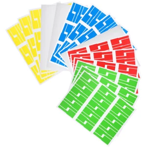 20 feuilles autocollants étiquettes filaires bureau pratique organisateur de câbles étiquettes - Photo 1/12