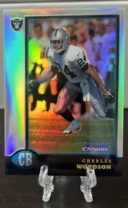 Bowman Chrome Refractor #181 1998 Charles Woodson Rookie Raiders "súper limpio" - Imagen 1 de 8