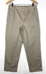 Pantalones Uniforme Lands End Niño Plus 20 Pull On Caqui Plisado Ropa Escolar Oeko-Tex - Imagen 1 de 17