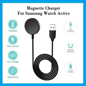 Wireless Magnetic Charger For Samsung Galaxy Watch 4/3/R500/R830/R820/Active 1/2 - Afbeelding 1 van 11