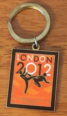 Лондон 2012 Олимпийских игр кольцо для ключей - TKD таэквон сделать б/у - Изображение 1 из 4