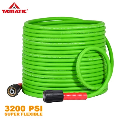 YAMATIC 3200 PSI Pressure Washer Hose Super Flexible 1/4" M22-14MM Fittings