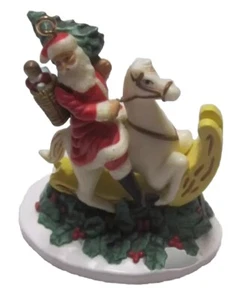 ENESCO 1986 551562 Santa Claus on a Rocking Horse ORNAMENT - Picture 1 of 8