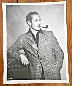 Basil Rathbone Original Pressefoto - Film "Tovarich" von 1937 - mit Pfeife - Bild 1 von 5