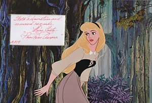 Exhibición fotográfica firmada por Mary Costa 12x8 WALT DISNEY DURMIENTE BELLEZA CERTIFICADO DE AUTENTICIDAD - Imagen 1 de 1