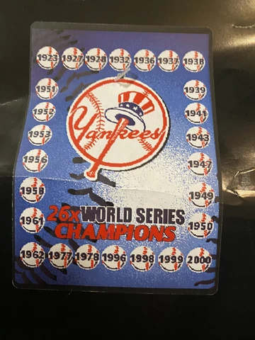 NY Yankees Baseball Tapestry Woven Throw MLB Baseball Blanket 26x World Champs Cover