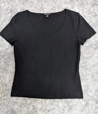 LAFAYETTE 148 Top Medium Blue Basic Blouse Career Work Office Layer Versatile - Image 1 of 4