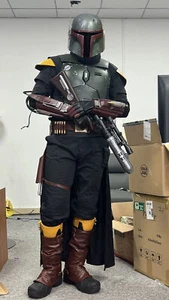 Mandalorian Cosplay Il Libro di Boba Fett Edition Set Completo Armatura Corpo & Casco FRP - Foto 1 di 21