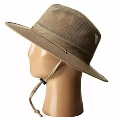 SCALA M1313 Camel Tejido Solar Malla Safari con Cordón de Mentón Tamaño Grande Foto 1 de 4