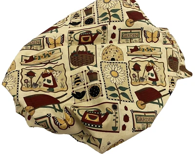 Tela 3 yardas Mumms the Word DEBBIE MUMM 45" de ancho con cesta abejas mariposas nueva Foto 1 de 4