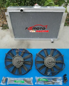 3 FILAS 56MM ALUMINIO PARA NISSAN DATSUN 280Z 280ZX 82 81 1975-1983 RADIADOR + VENTILADOR - Imagen 1 de 8