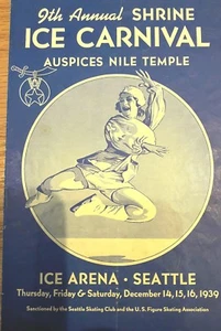 1939 PLAYBILL SHRINE ICE CARNIVAL SEATTLE ARENA EMIL PODHORA NILE  00027 - Picture 1 of 4