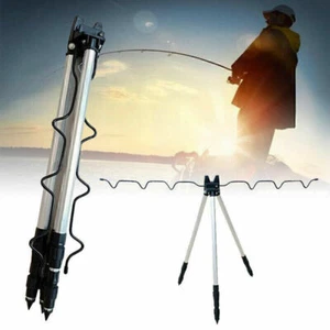 Rutenhalter Dreibein RutenstäNder Angel Teleskop Alu 60 Bis 115 cm Angelhalter - Bild 1 von 1