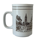 Stumper And Fielding, Vtg Philadelphia Pa Cup/Mug Liberty Bell Town Art Drawing