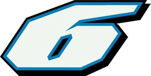 NEU FÜR 2022 #6 Kyle Larson Dirt spätes Modell Rennen Aufkleber Abziehbild - SM bis XL - Bild 1 von 4