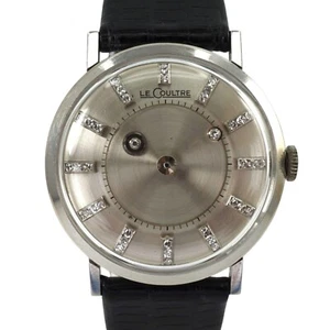 LeCoultre 14k White Gold Mystery Silver Dial Galaxy Vintage c. 1950s - Picture 1 of 14