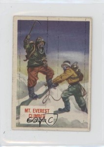 1954 Topps Scoops Sir Edmund Hillary Mt Everest Climbed #70 0in6