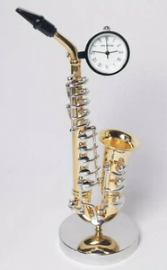 Miniature Saxophone Mantle Clock - Boxed - Picture 1 of 12