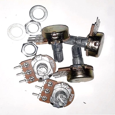 STG-TOP 5 Pz POTENZIOMETRO lineare 50K - POTENZIOMETRI MONOGIRO 50 Kohm asse 15mm tipo B