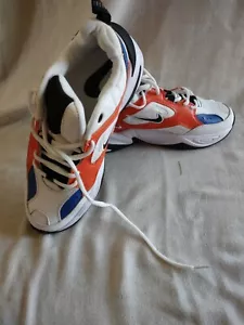 Authentic Nike M2K Tekno White Black Orange Low Top Fashion Men Shoes - Picture 1 of 10