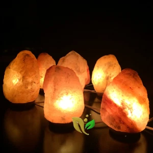 Lámpara de Sal Del Himalaya de 1.5 a 2 kilos + PORTAVELAS DE REGALO - Imagen 1 de 6