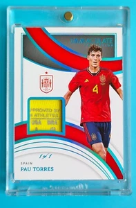2022 Immaculate Soccer Pau Torres Laudry Tags 1/1 ! Match-Worn - Picture 1 of 2