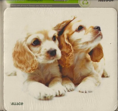 ALLSOP NATURESMART MOUSEPAD WITH CUTE PUPPIES ~ BRAND NEW - Image 1 of 3