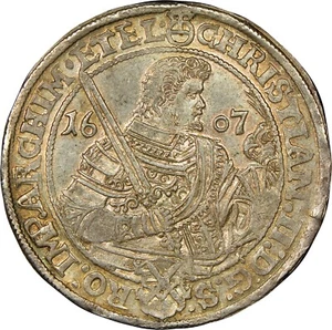 1607 Germany Saxony Taler Thaler Silver NGC MS62 Great Color! See HD Video - Picture 1 of 2